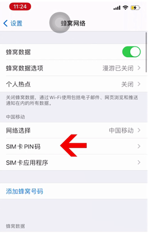 麒麟苹果14维修网分享如何给iPhone14的SIM卡设置密码 